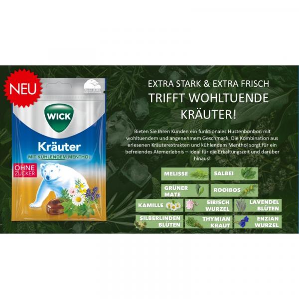 WICK Kräuter Menthol oZ Beutel 72g